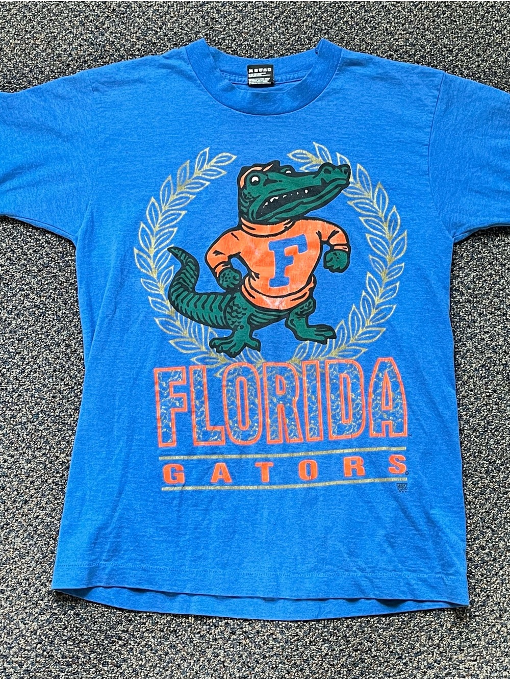 Fruit of the Loom Blue Tee with Red & White BEST Tag